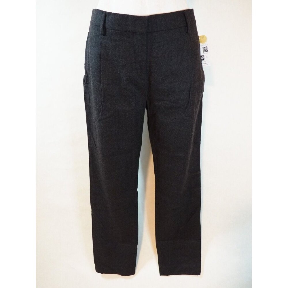 Valentino Charcoal Gray Wool Slim Leg Dress Pants, Size 6